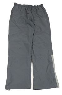 Šedé šusťákové funkční kalhoty Domyos 