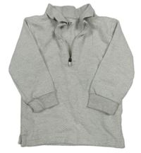 Šedá vzorovaná mikina s límečkem Next 