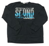 Černá mikina s nápisem Tom Tailor