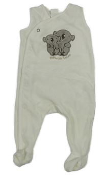 Bílé sametové dupačky s koalami H&M