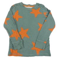 Zelenošedé triko s hvězdami Next 