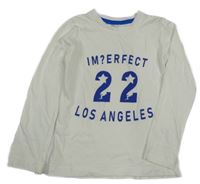 Bílé triko s nápisem a číslem Tuffo