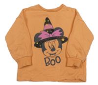 Oranžová mikina s Minnie George 