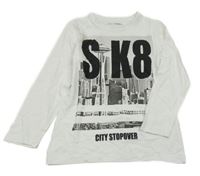 Bílé triko s potiskem Charles Vögele