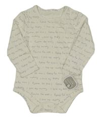 Nové - Smetanové body s nápisy Little Nutmeg 