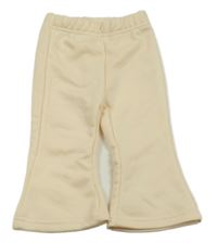 Smetanové flare kalhoty 