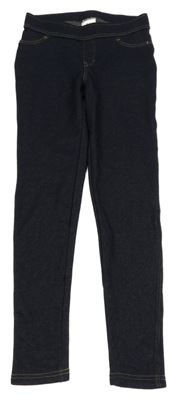 Tmavomodré zateplené legíny riflového vzhledu C&A