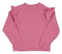 Růžová mikina s volánky H&M