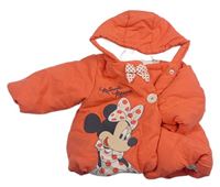 Lososová šusťáková zimní bunda s Minnie zn. Nutmeg + Disney