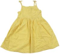Žluté puntíkaté letní šaty PRIMARK