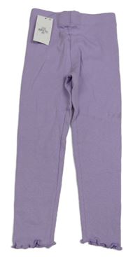 Nové - levandulové žebrované legíny PRIMARK