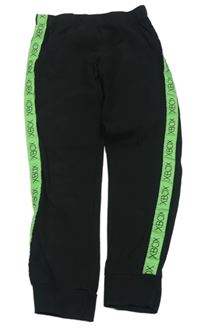 Černé pyžamové kalhoty se zeleným pruhem s X-BOX