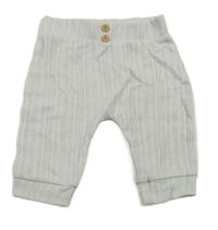 Světlešedé žebrované vzorované turecké tepláky George