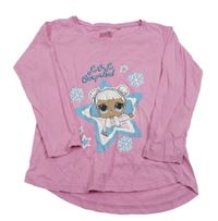 Růžové triko s L.O.L. SURPRISE! 