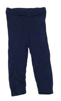 Tmavomodré žebrované kamaše lupilu