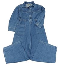 Modrá riflová kombinéza s límečkem ZARA