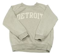 Béžová šisovaná mikina s nápisem PRIMARK