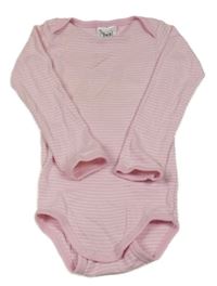 Růžovo-bílé pruhované body POCOPIANO