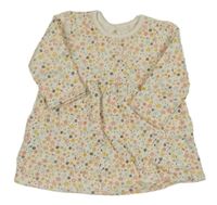 Smetanové teplákové šaty s kytičkami George