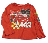 Červené pyžamové triko s Cars Tu