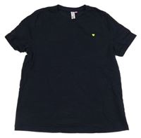 Tmavomodré tričko se srdíčkem VERO MODA
