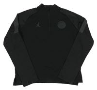 Černá funkční fotbalová mikina Paris Saint-Germain Nike Air Jordan