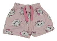 Světlerůžové kraťasy s kočičkami Marií PRIMARK