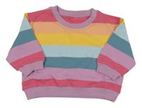 Barevná pruhovaný oversize mikina Sully&Juno