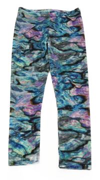 Pestré batikované sametové legíny Next