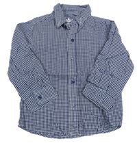 Tmavomodro-bílá kostkovaná košile Rebel