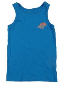 Chrpově modré tílko s dinosaurem C&A