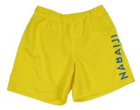 Žluté plážové kraťasy s logem NABAIJI