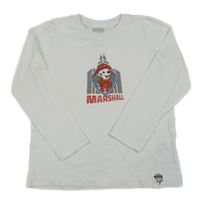 Bílé triko s PAW PATROL - Marshall lupilu