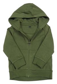 Khaki propínací mikina s kapucí F&F