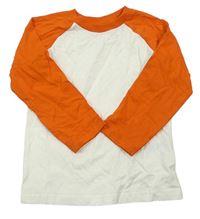 Krémovo-oranžové triko Matalan