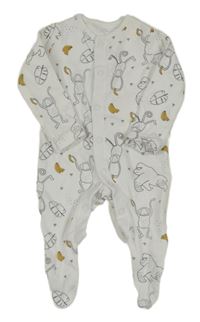 Bílý overal s opicemi F&F