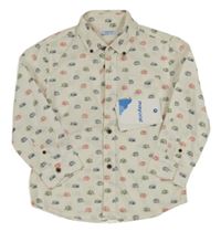 Nové - Smetanová košile s karavany Mayoral