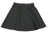 Tmavošedá melírovaná sukně George