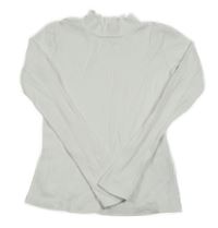 Smetanové žebrované triko se stojáčkem H&M