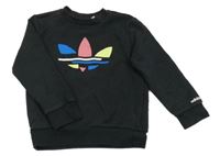 Černá mikina s logem Adidas