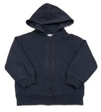 Tmavomodrá propínací mikina s kapucí M&S