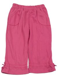 Fuchsiové capri tepláky