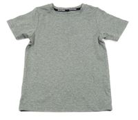 Šedé melírované sportovní tričko