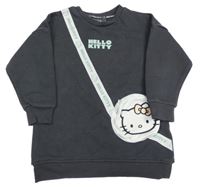 Antracitová tepláková tunika s kabelkou s Hello Kitty Primark