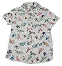 Bílá košile s dinosaury F&F