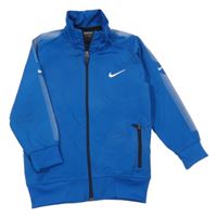 Modrá sportovní propínací mikina Nike