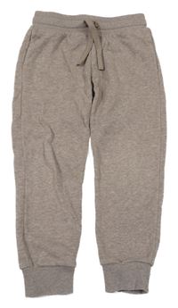 Hnědé melírované tepláky H&M