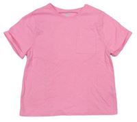 Neonově růžové tričko s kapsou F&F