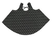 Černo-bílý vzorovaný lehký top Primark