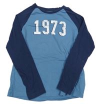 Modro-tmavomodré triko s číslem Pepperts